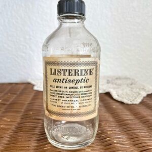 Vintage Listerine Antiseptic Bottle 7 ounce
